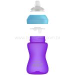 Copo de Transição com Bico My Grippy Roxo/Azul 300ml (9m+) - Philips Avent