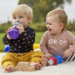 Copo de Transição com Bico My Grippy Roxo/Azul 300ml (9m+) - Philips Avent