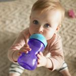 Copo de Transição com Bico My Grippy Roxo/Azul 300ml (9m+) - Philips Avent