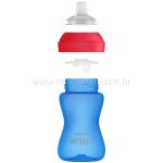 Copo de Transição com Bico My Grippy Azul/Vermelho 300ml (9m+) - Philips Avent