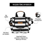 Frasqueira Térmica para bebê Emy Brooklyn Black and White - Masterbag