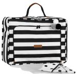 Mala Maternidade Vintage Brooklyn Black and White - Masterbag