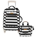 Mala com rodinhas + Frasqueira Térmica Emy Brooklyn Black and White - Masterbag
