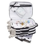 Mala com rodinhas + Frasqueira Térmica Emy Brooklyn Black and White - Masterbag