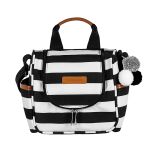 Mala com rodinhas + Frasqueira Térmica Emy Brooklyn Black and White - Masterbag