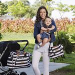 Mala com rodinhas + Frasqueira Térmica Emy Brooklyn Black and White - Masterbag
