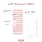 Capa protetora para carrinho de bebê Brooklyn Rosa - Masterbag