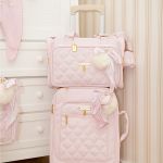 Mala com rodinhas + Bolsa Térmica Anne Ballet Rosa - Masterbag