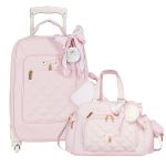 Mala com rodinhas + Bolsa Everyday Ballet Rosa - Masterbag