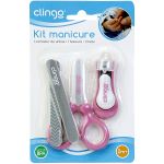 Kit Manicure para bebê Rosa (0m+) - Clingo