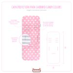 Capa protetora para carrinho de bebê Candy Colors Pink - Masterbag