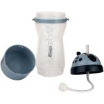 Garrafa Travel c/ Porta Biscoito Marinho 350ml (6m+) - Clingo
