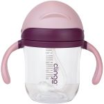 Copo de Tritan c/ Canudo Rosé 220ml (6m+) - Clingo