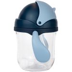 Copo de Tritan c/ Canudo Marinho 220ml (6m+) - Clingo