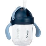 Copo de Tritan c/ Canudo Marinho 220ml (6m+) - Clingo