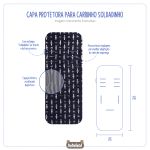 Capa protetora para carrinho de bebê Soldadinho Marinho - Masterbag