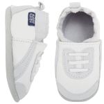 Tênis para bebê em couro Eco Runner Branco - Babo Uabu