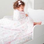 Edredom berço para bebê em tricoline 150 Fios Animais Rosa - Fisher Price