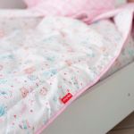 Edredom berço para bebê em tricoline 150 Fios Animais Rosa - Fisher Price