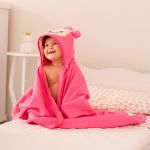 Toalha Banhão c/ capuz atoalhado para bebê Cachorrinha - Fisher Price