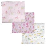 Kit c/ 3 Cueiros para bebê flanelado Ursinhas Bercinho - Incomfral