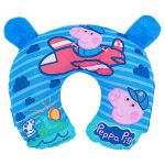 Protetor de pescoço c/ Orelhinhas 3D para bebê em percal George Peppa Pig - Incomfral