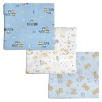 Kit 3 Cueiros para bebê flanelado Trenzinho Bercinho - Incomfral