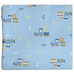 Kit 3 Cueiros para bebê flanelado Trenzinho Bercinho - Incomfral