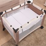 Colchonete Dobrável para Berço Portátil Branco Bambi - Incomfral
