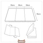 Colchonete Dobrável para Berço Portátil Branco Bambi - Incomfral