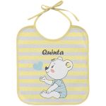 Kit 7 Babadores para bebê em atoalhado Semaninha Amarelo Bambi - Incomfral