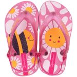 Chinelo com elástico para bebê Margarida Rosa - Ipanema