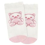 Tripack: 3 meias Soquete para bebê Ursa/Corações/Xadrez