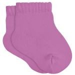 Tripack: 3 meias Soquete para bebê Branco/Rosa/Lilás - Lupo