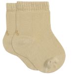 Tripack: 3 meias Soquete para bebê Bege/Caqui/Verde - Lupo