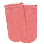 Tripack: 3 meias Soquete para bebê Flor/Poá/Rosa