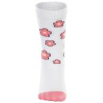 Meia 3/4 Infantil Floral Branca - Lupo