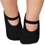 Meia Sapatilha antiderrapante para bebê Preto - Lupo