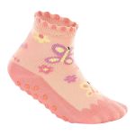Meia Soquete para bebê c/ antiderrapante Floral - Lupo