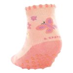 Meia Soquete para bebê c/ antiderrapante Floral - Lupo