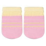 Kit Luva e Meia para bebê recém-nascido Rosa/Amarelo - Lupo