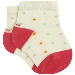 Tripack: 3 meias Soquete para bebê Ladybug Off White/Poá/Amarela - Lupo
