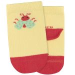 Tripack: 3 meias Soquete para bebê Ladybug Off White/Poá/Amarela - Lupo