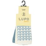 Tripack: 3 meias Soquete para bebê Triângulos - Lupo