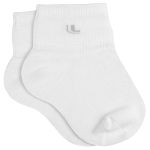 Tripack: 3 meias Soquete para bebê Branca/Cinza/Preta - Lupo