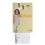 Meia-Calça Microfibra para bebê Fio 80 Branca - Lupo