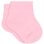 Tripack: 3 meias Soquete para bebê Branco/Rosa/Ursa - Lupo