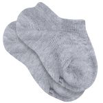 Tripack: 3 meias Sapatilha Básica para bebê Branca/Marinho/Mescla - Lupo