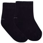 Tripack: 3 meias Soquete para bebê Mescla/Branca/Preta - Lupo