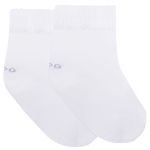 Tripack: 3 meias Soquete para bebê Mescla/Branca/Preta - Lupo
